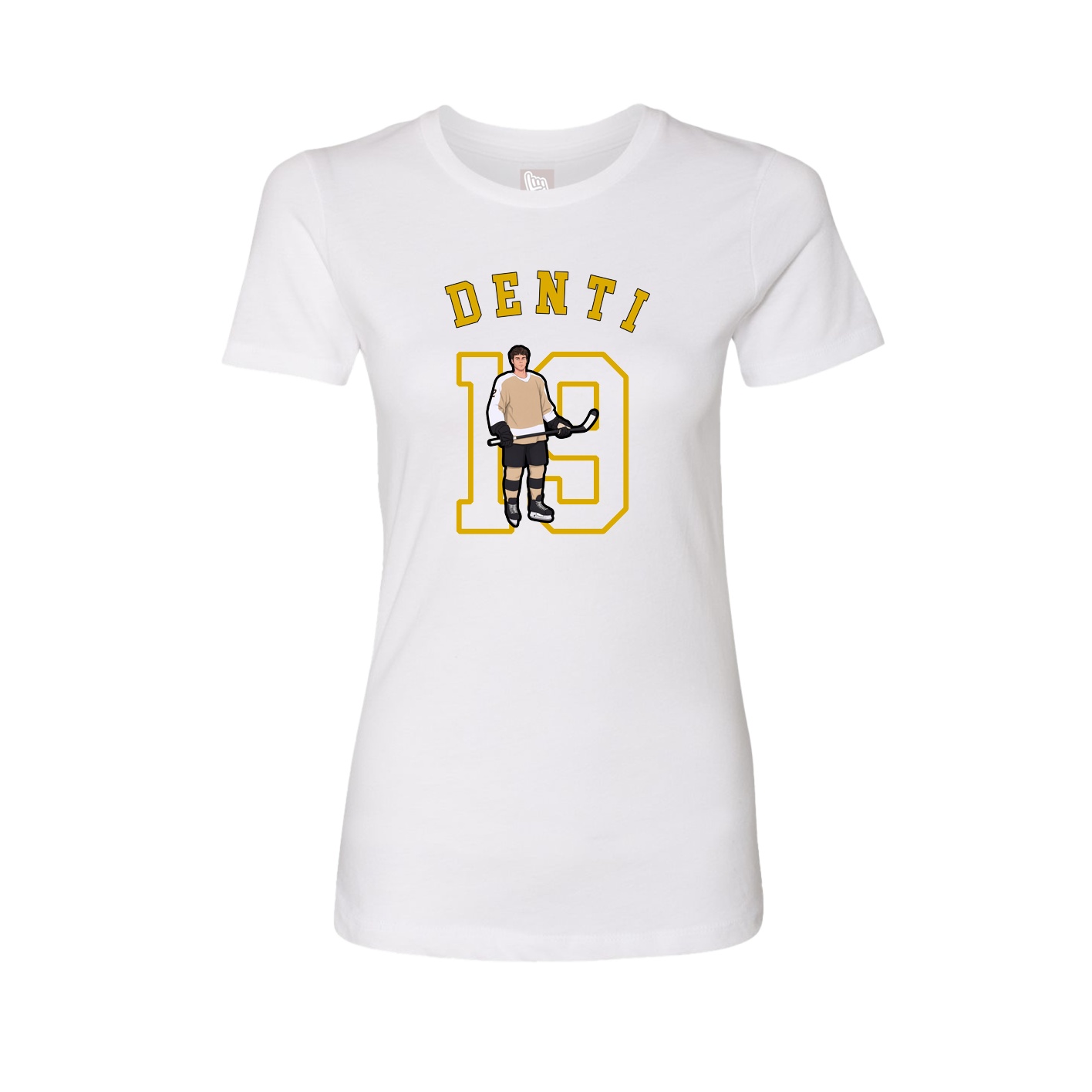 Fitted Women's Tee — Shirsey Arch in White