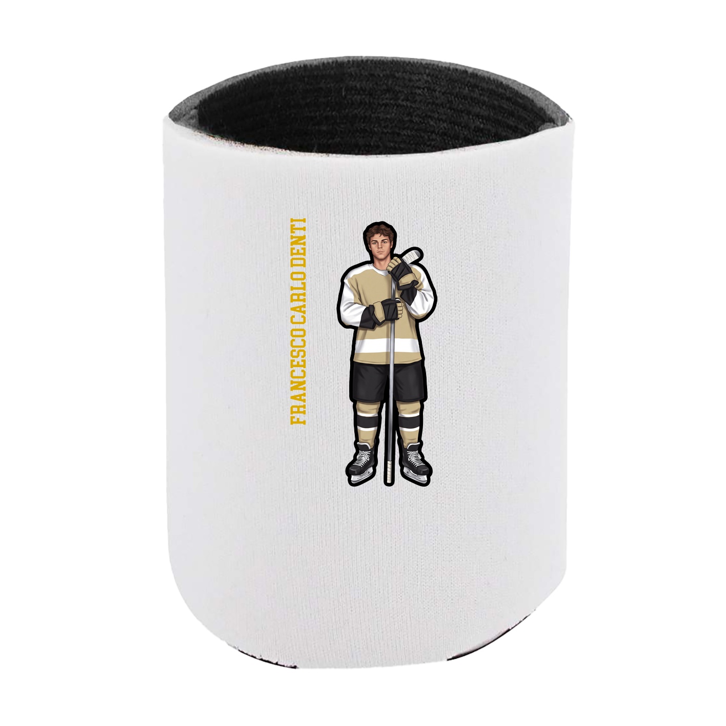 Can Holder — Name Vertical in White
