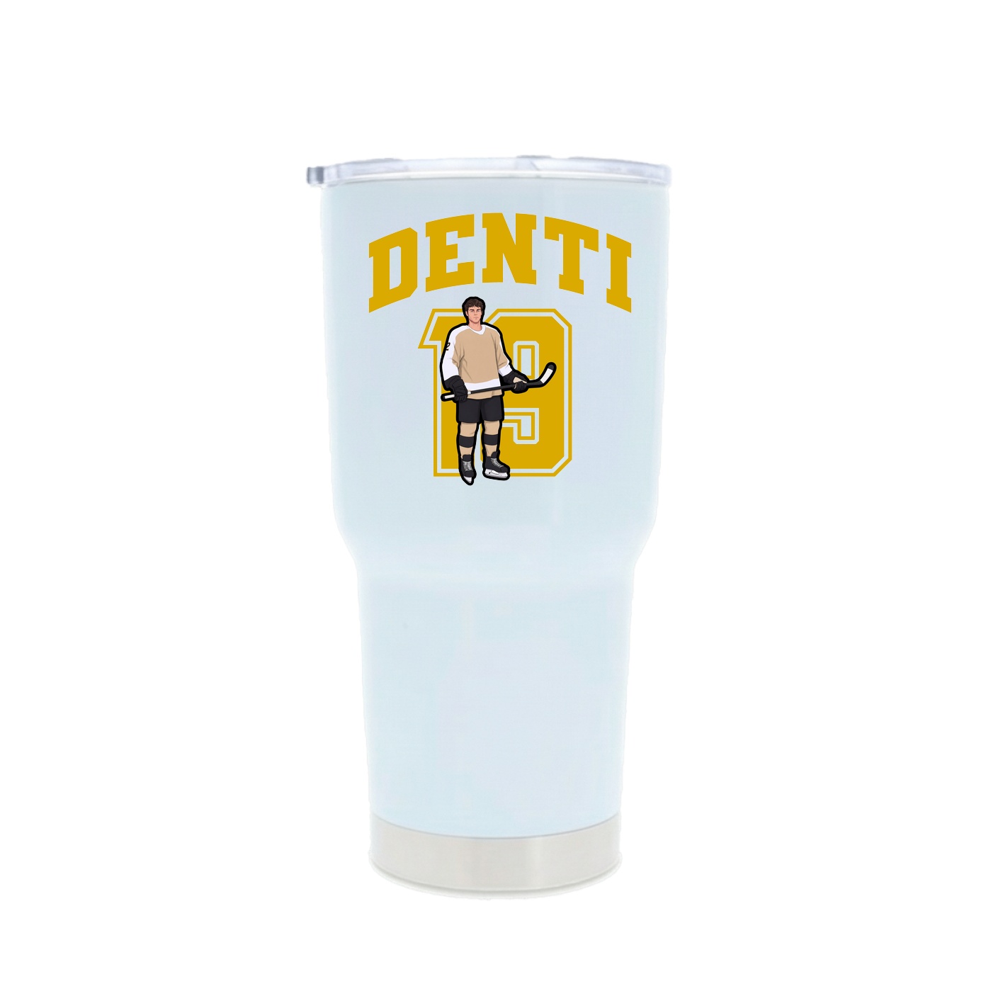 30oz Stainless Steel Tumbler — Number in White