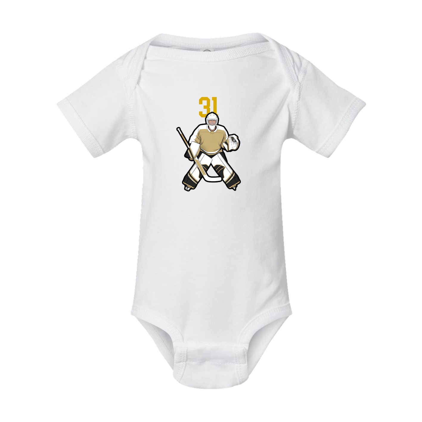 Baby Onesie — Number Top in White