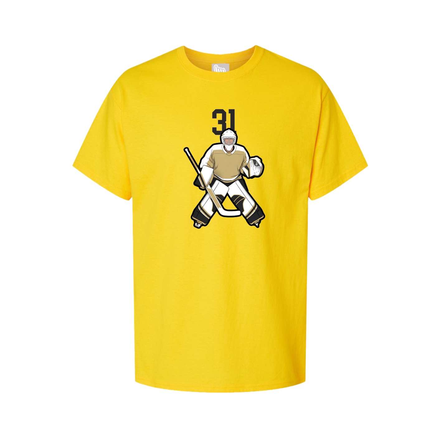 Youth Tee — Number Top in Gold