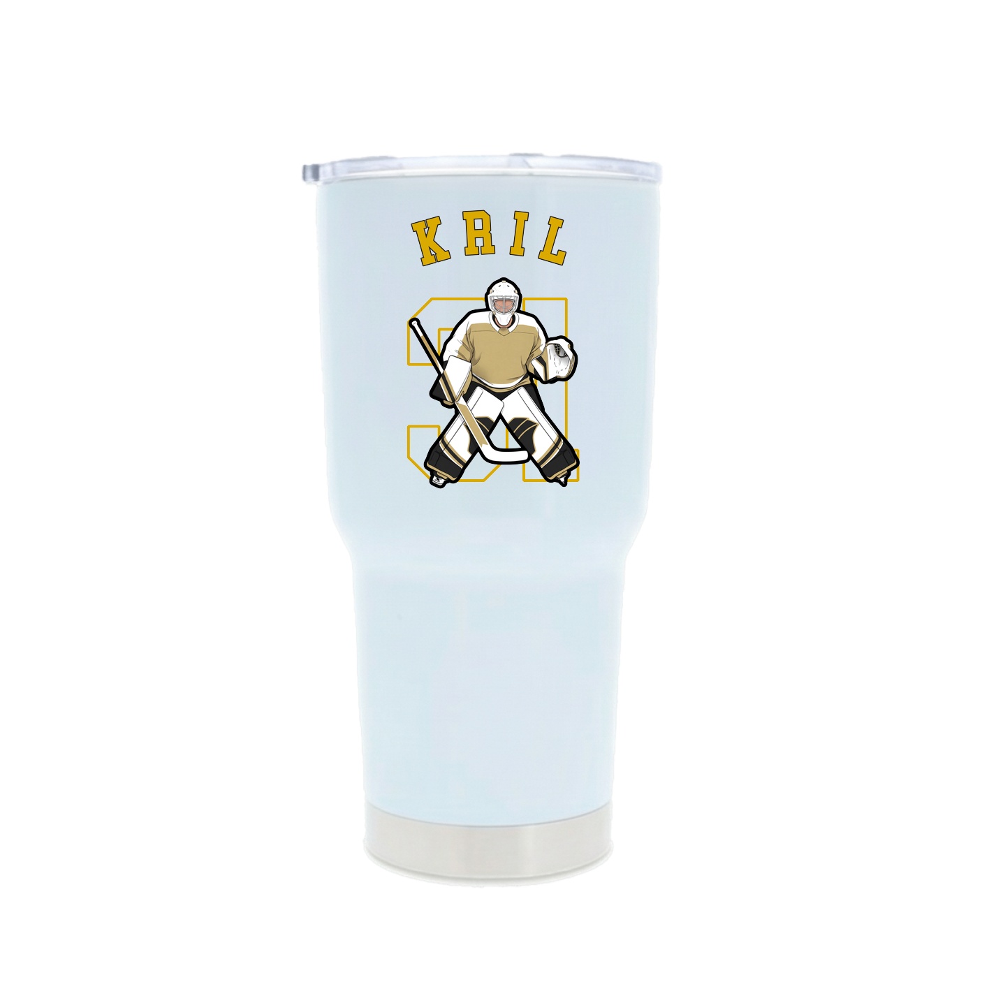 30oz Stainless Steel Tumbler — Shirsey Arch in White