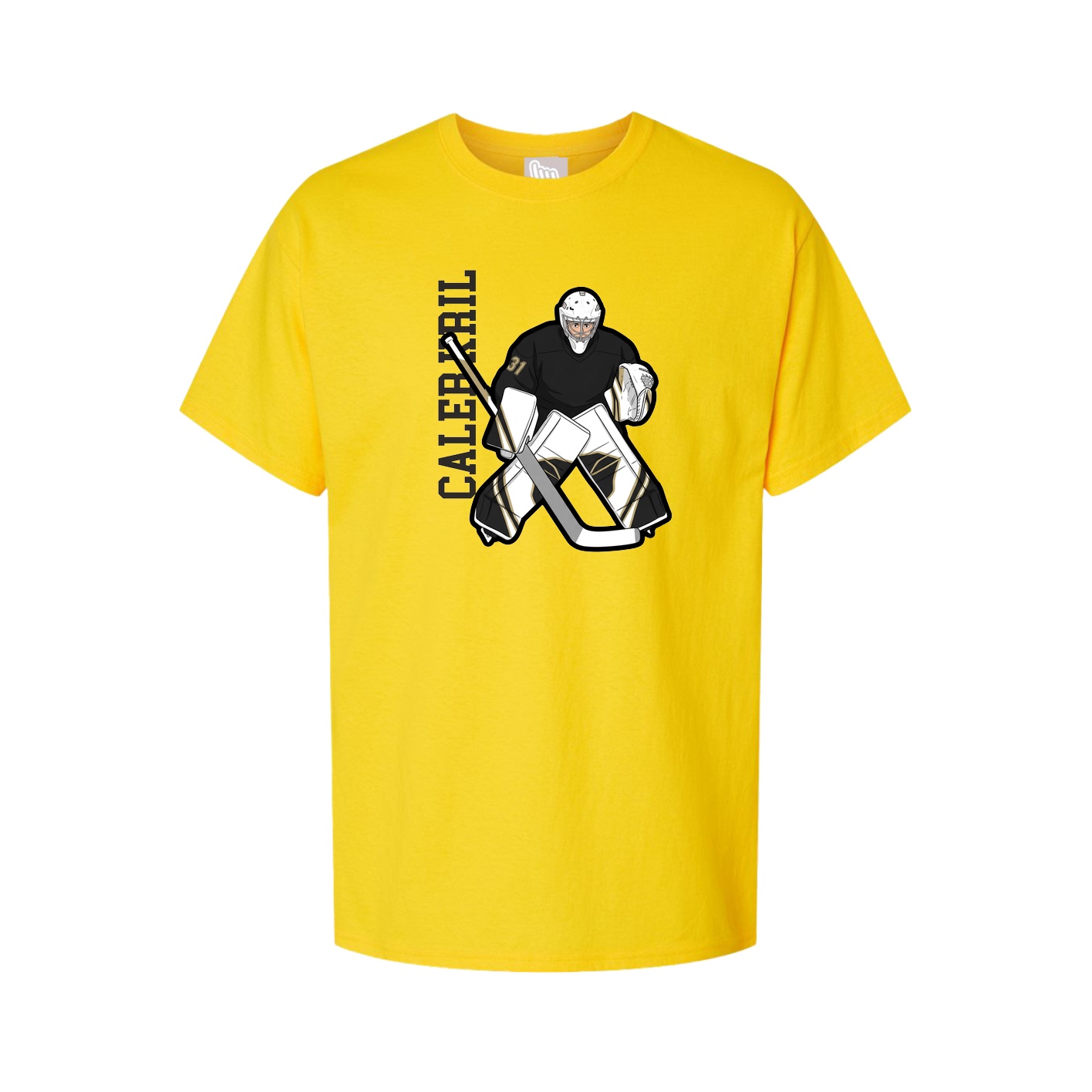 Tee — Name Vertical in Gold