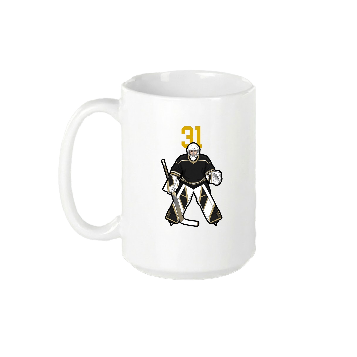 15oz Coffee Mug — Number Top in White
