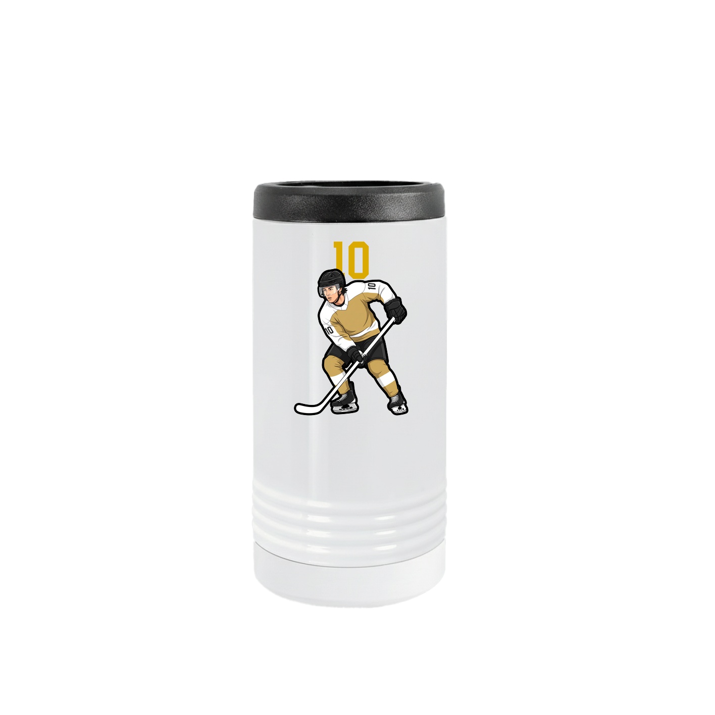Slim Beverage Holder — Number Top in White