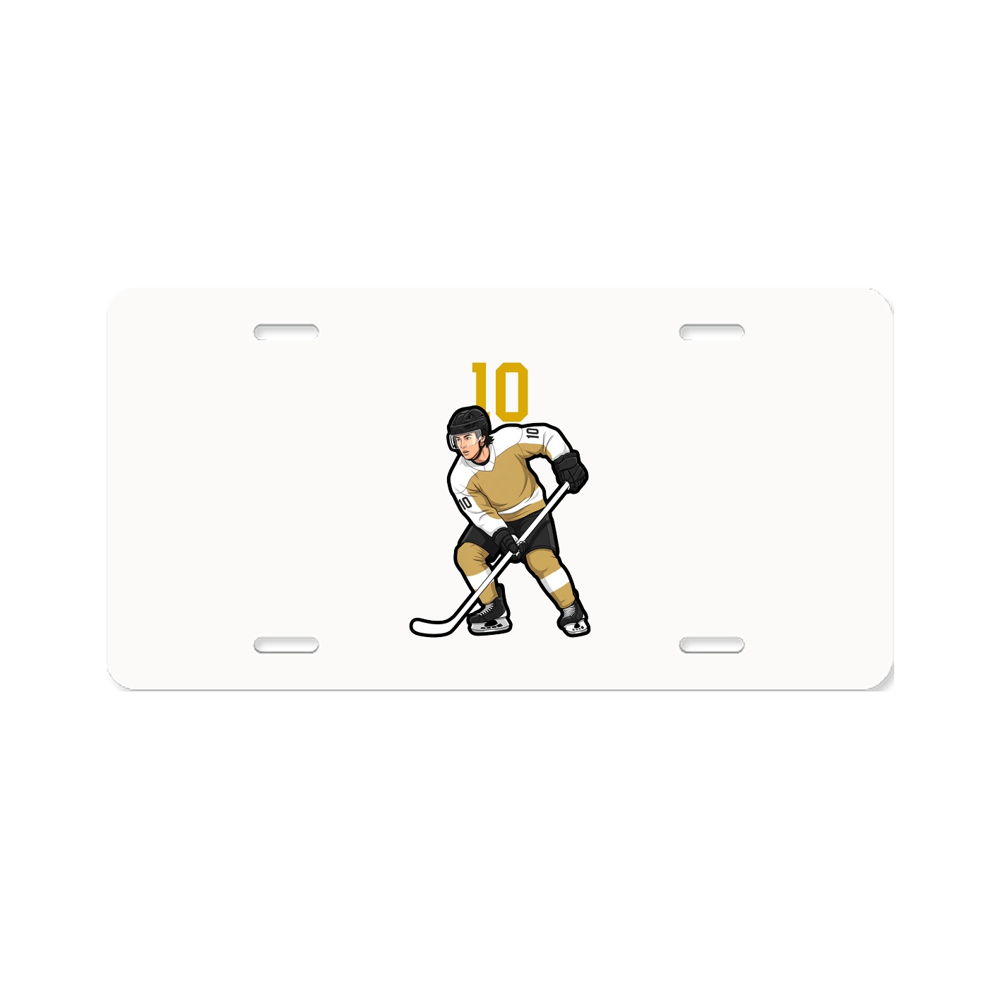 License Plate — Number Top in Classic
