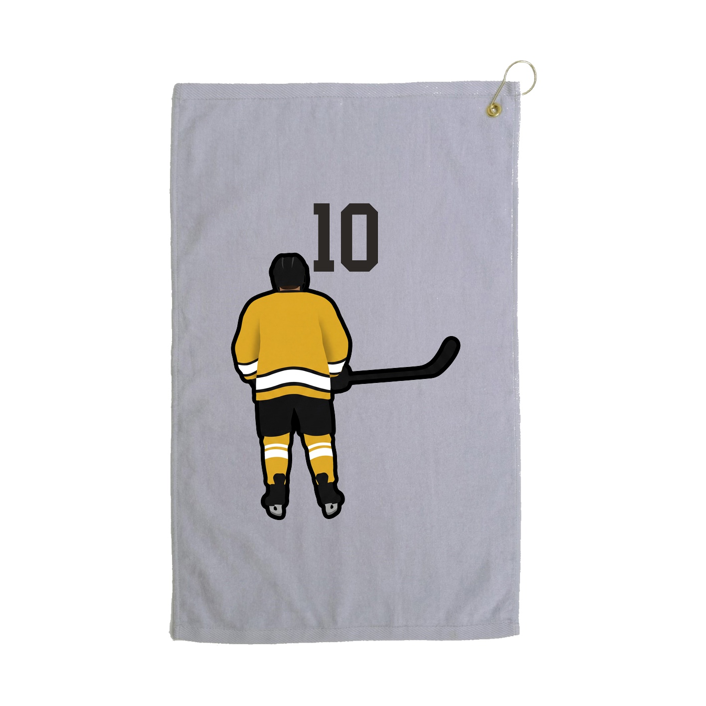 Golf Towel — Number Top in Grey