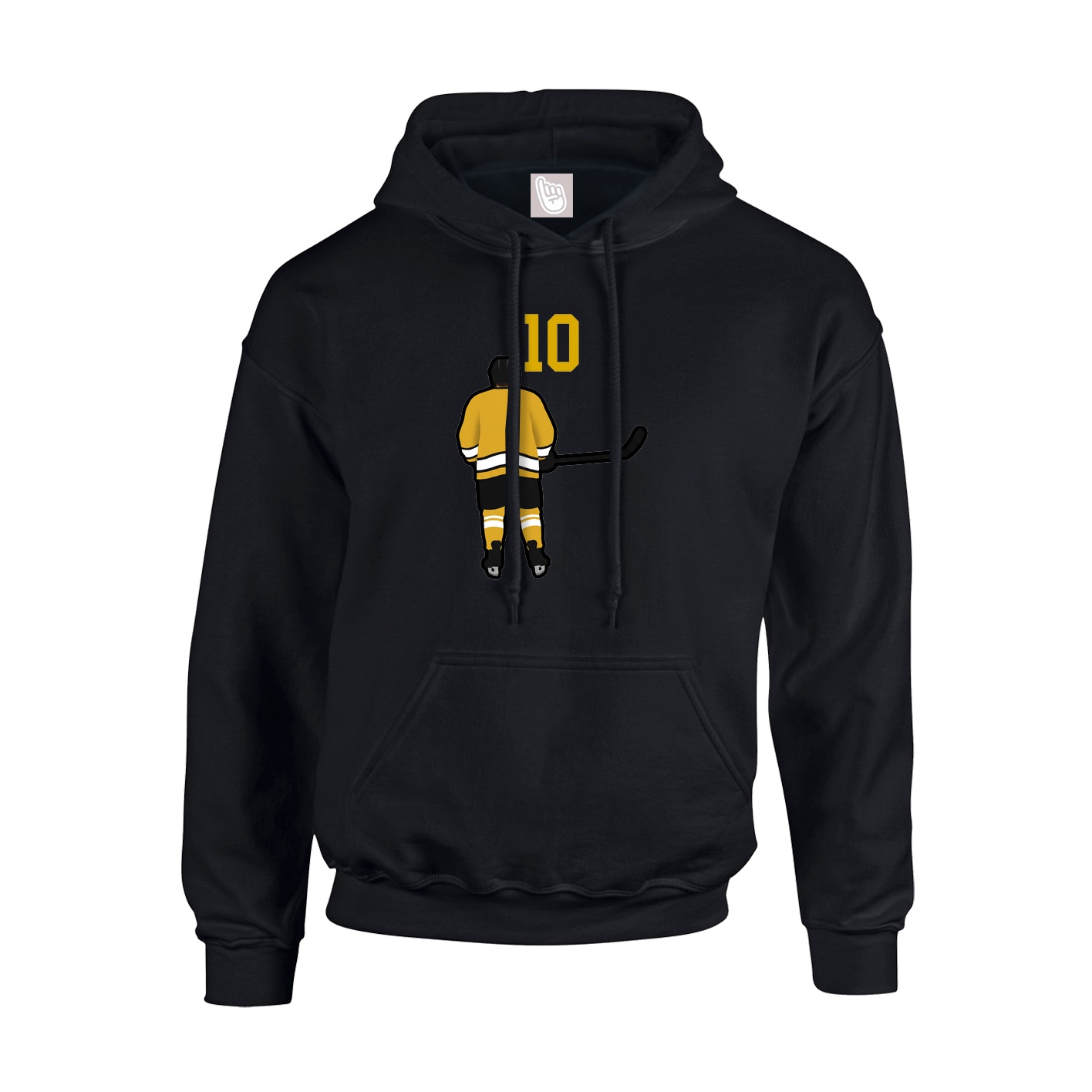 Youth Hoodie — Number Top in Black