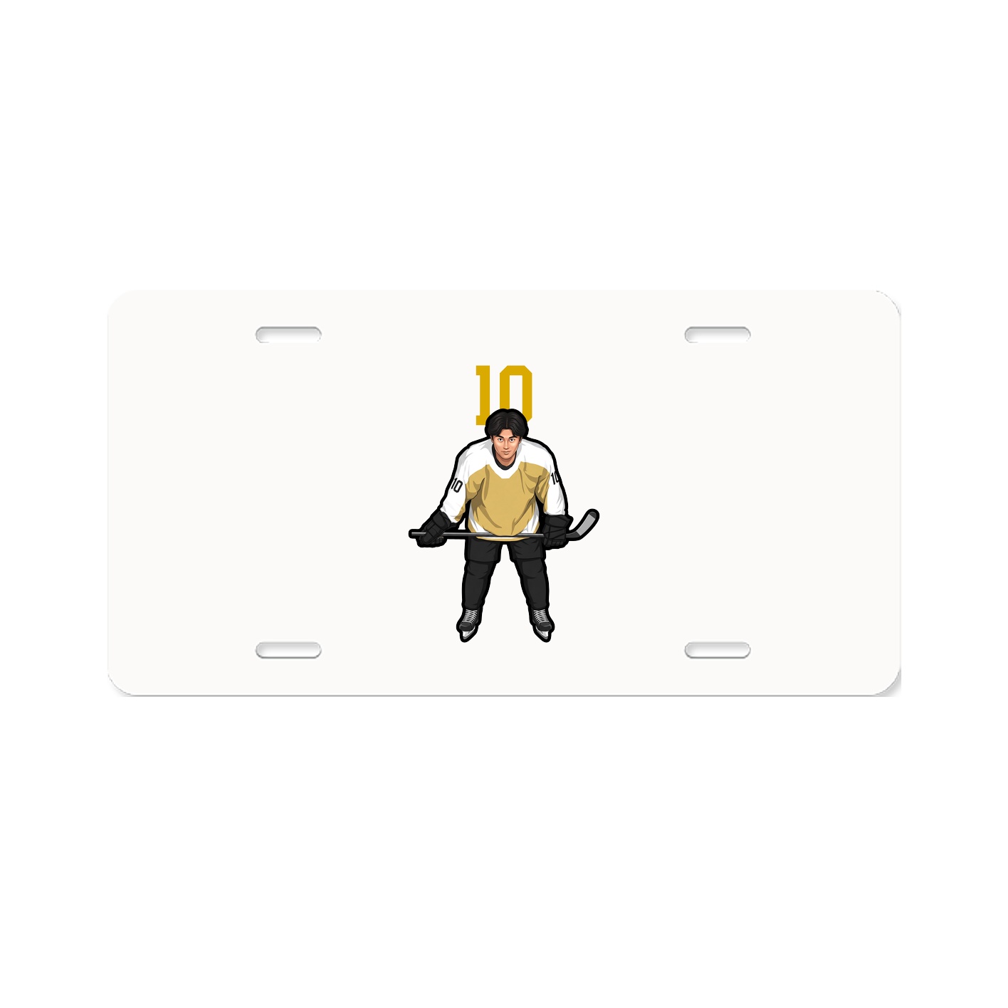 License Plate — Number Top in Classic