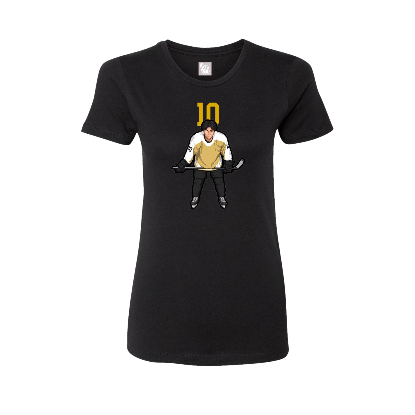 Womens Tee — Number Top in Black