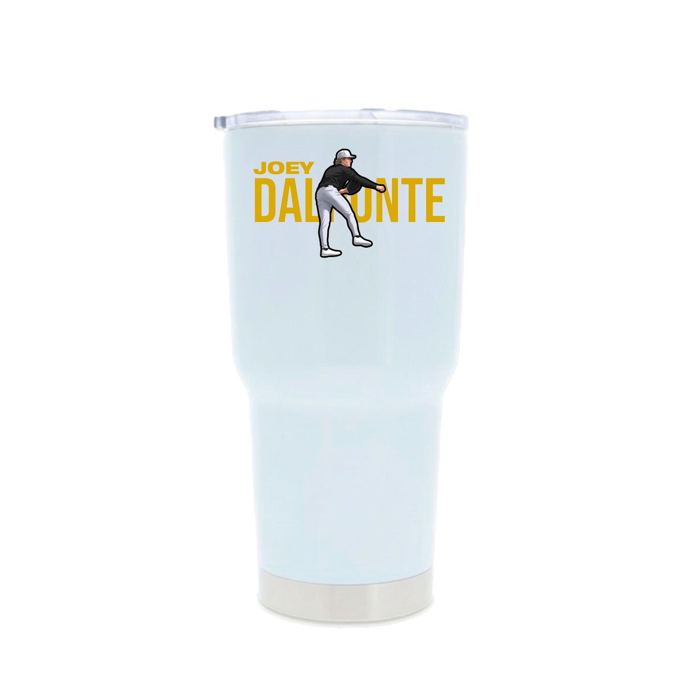30oz Stainless Steel Tumbler — Player Name in White