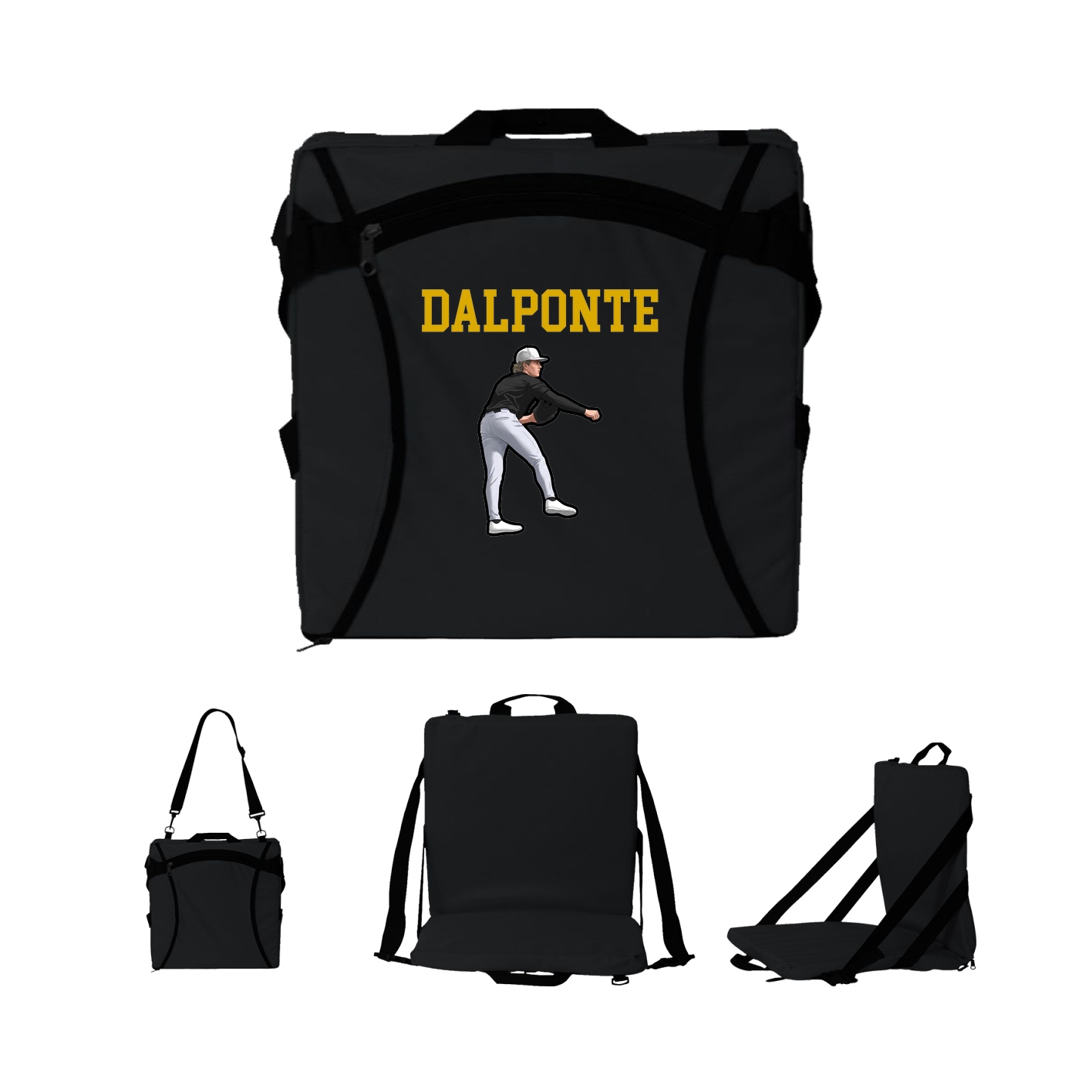 Folding Stadium Seat — Shirsey in Black