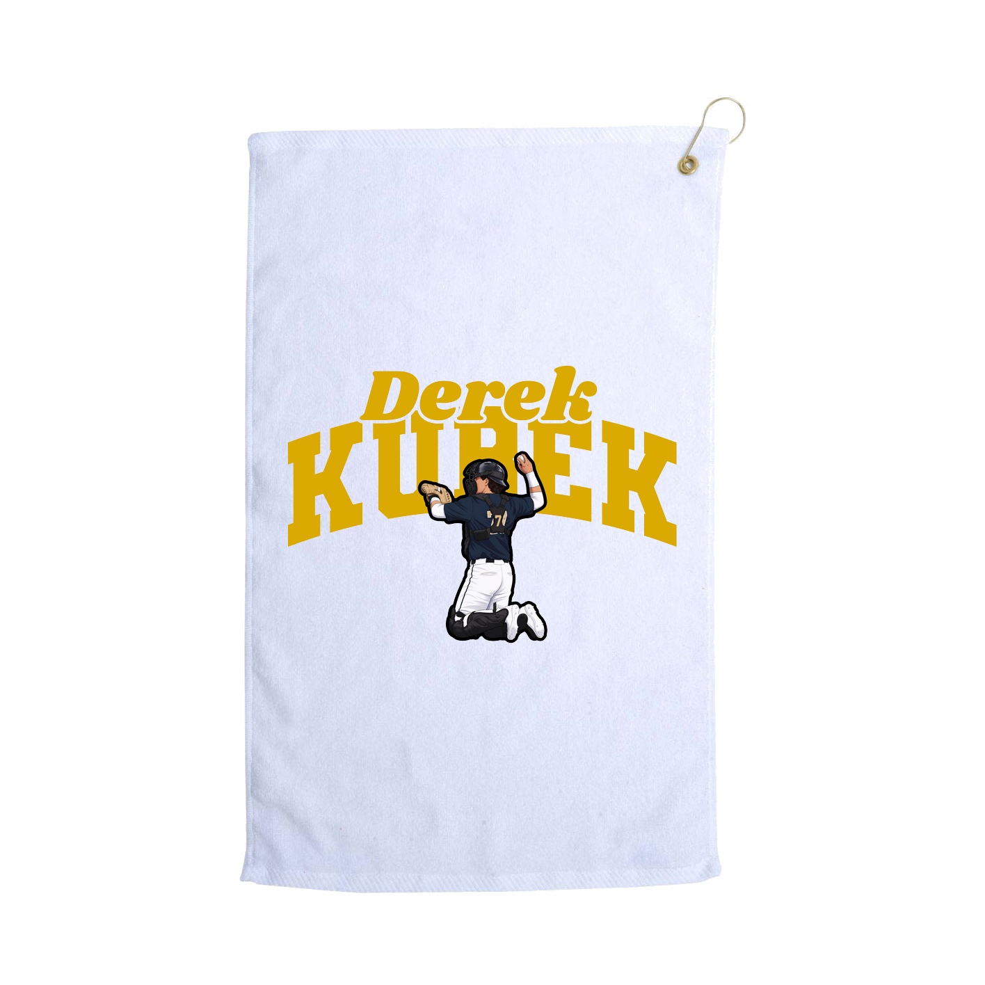 Golf Towel — Signature Arch in White