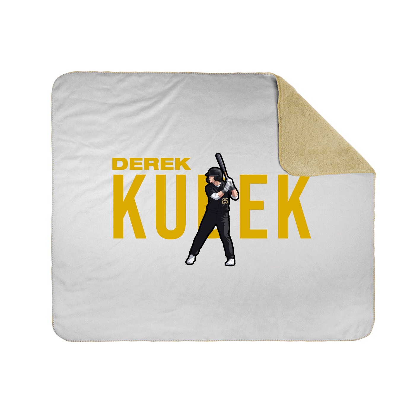 Throw Blanket — Player Name in White