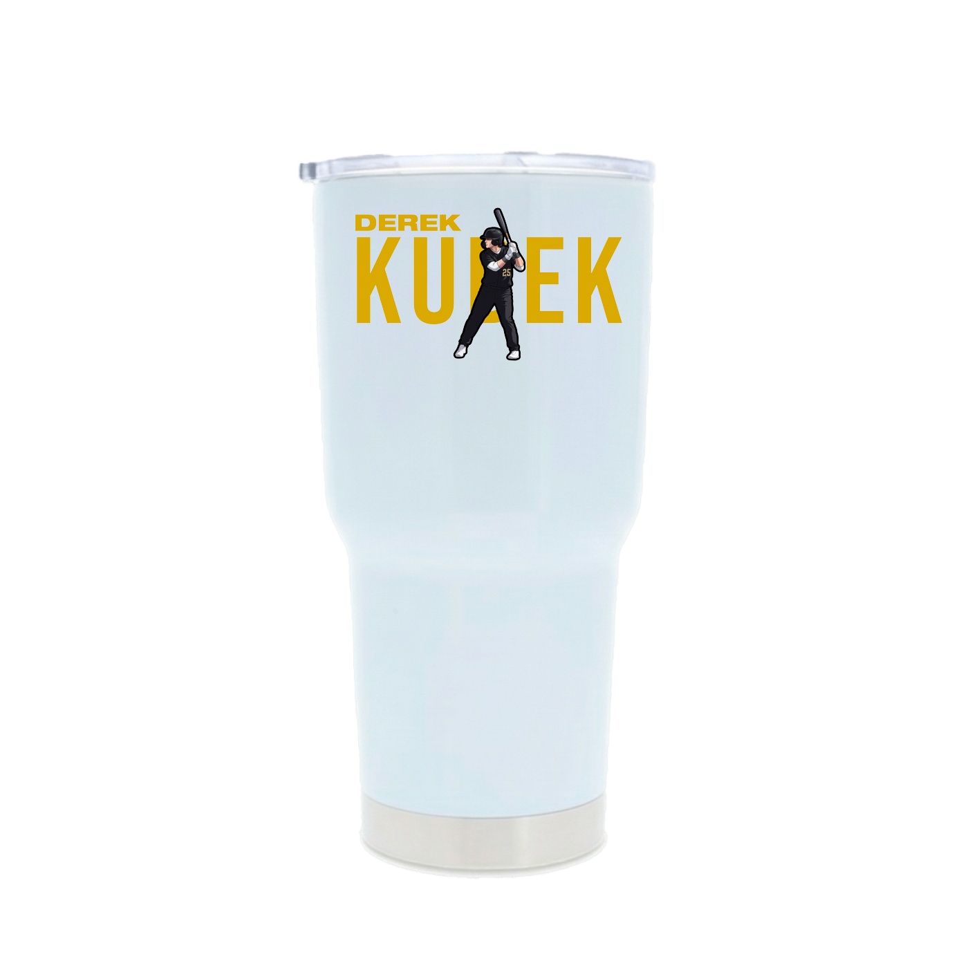 30oz Stainless Steel Tumbler — Player Name in White