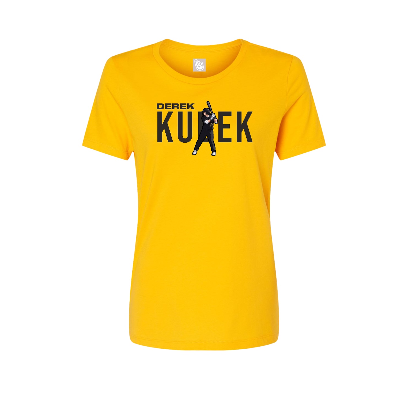 Fitted Women's Tee — Player Name in Gold