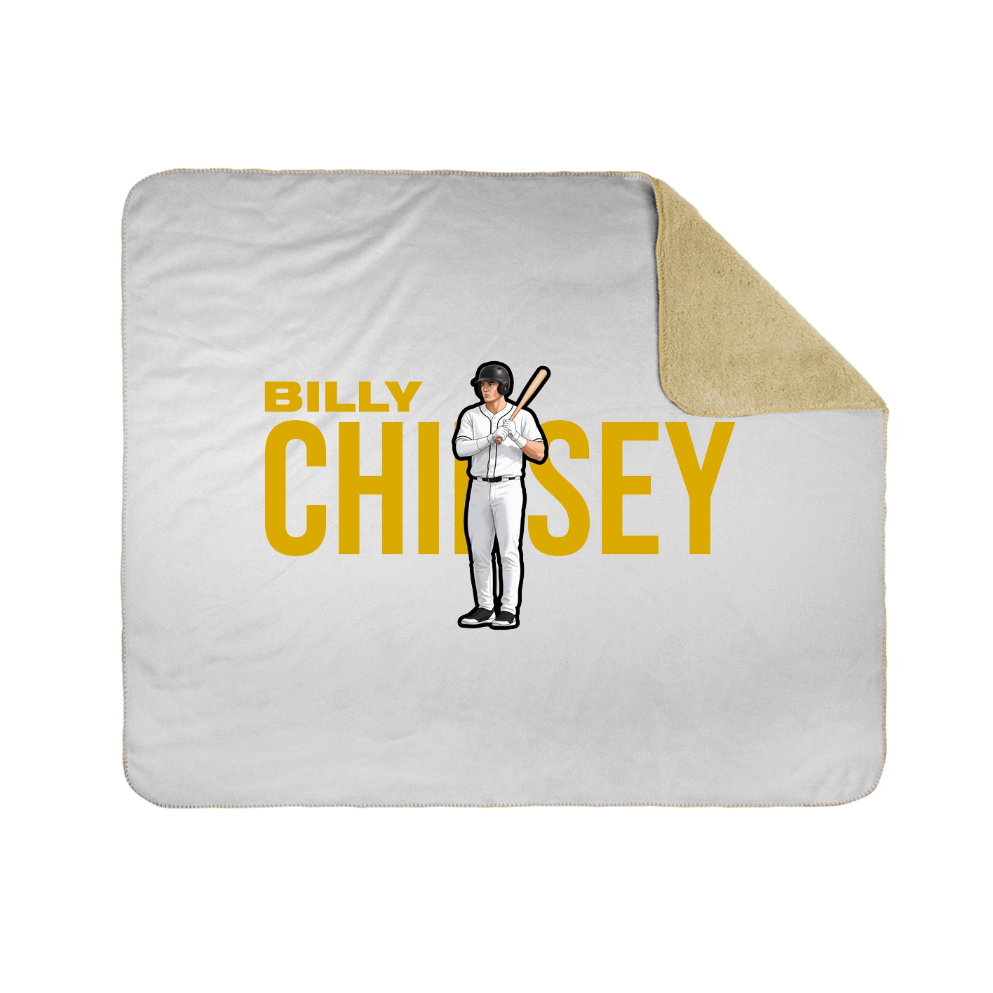 Throw Blanket — Player Name in White