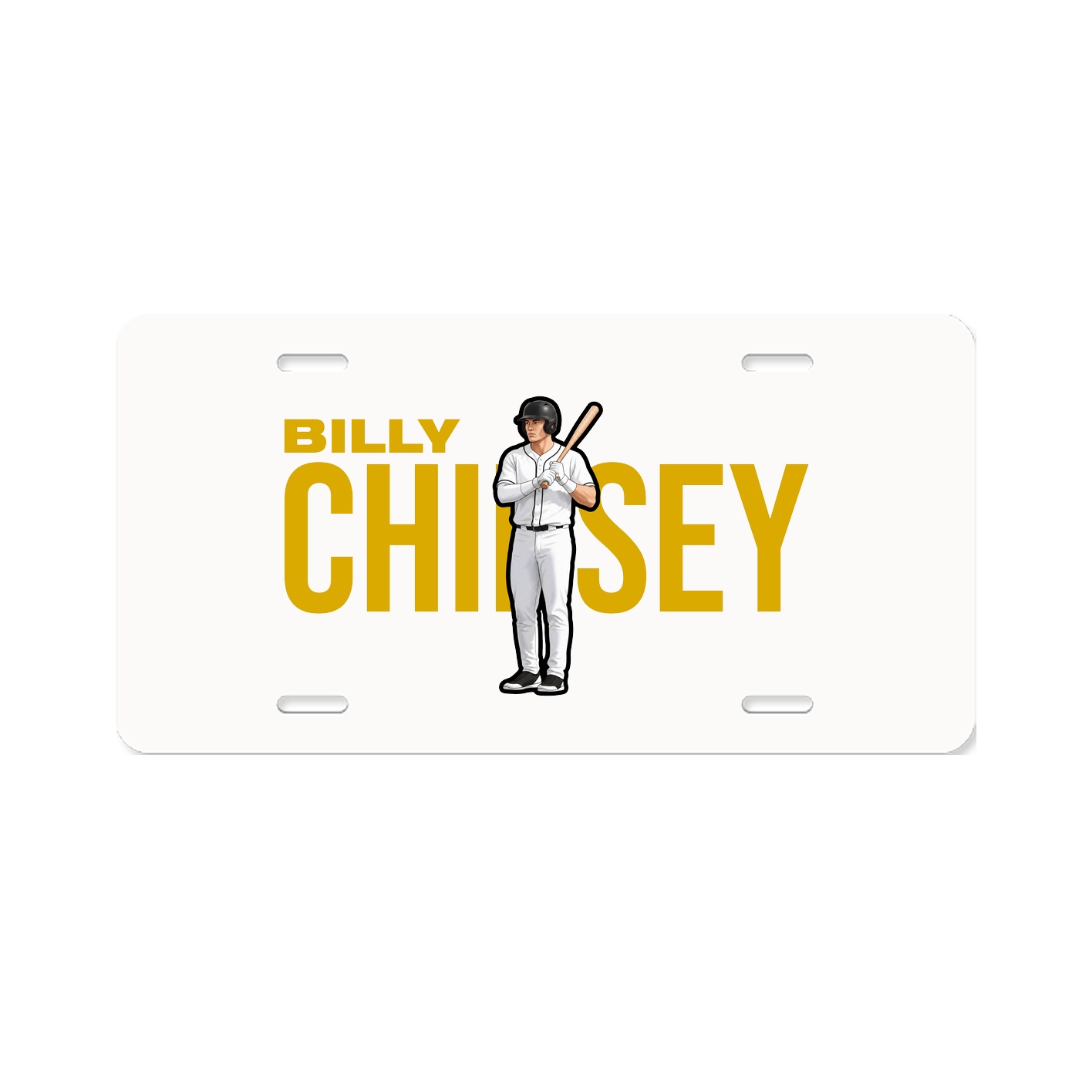 License Plate — Player Name in Classic