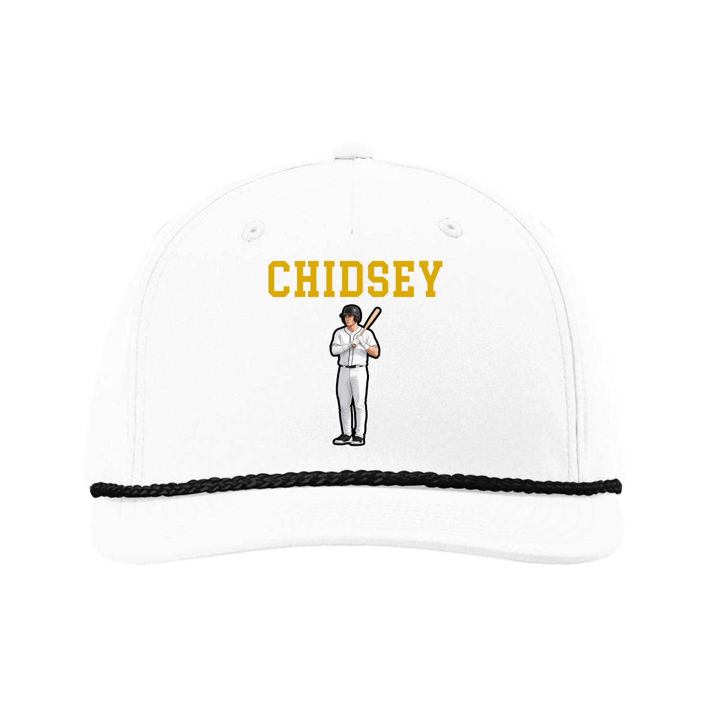 Five-Panel Classic Rope Cap — Shirsey in White