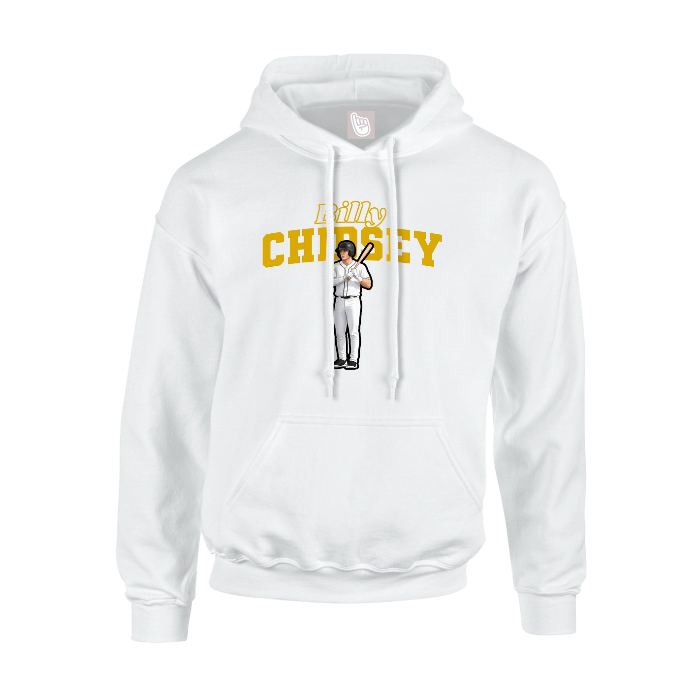Hoodie — Name Arch in White