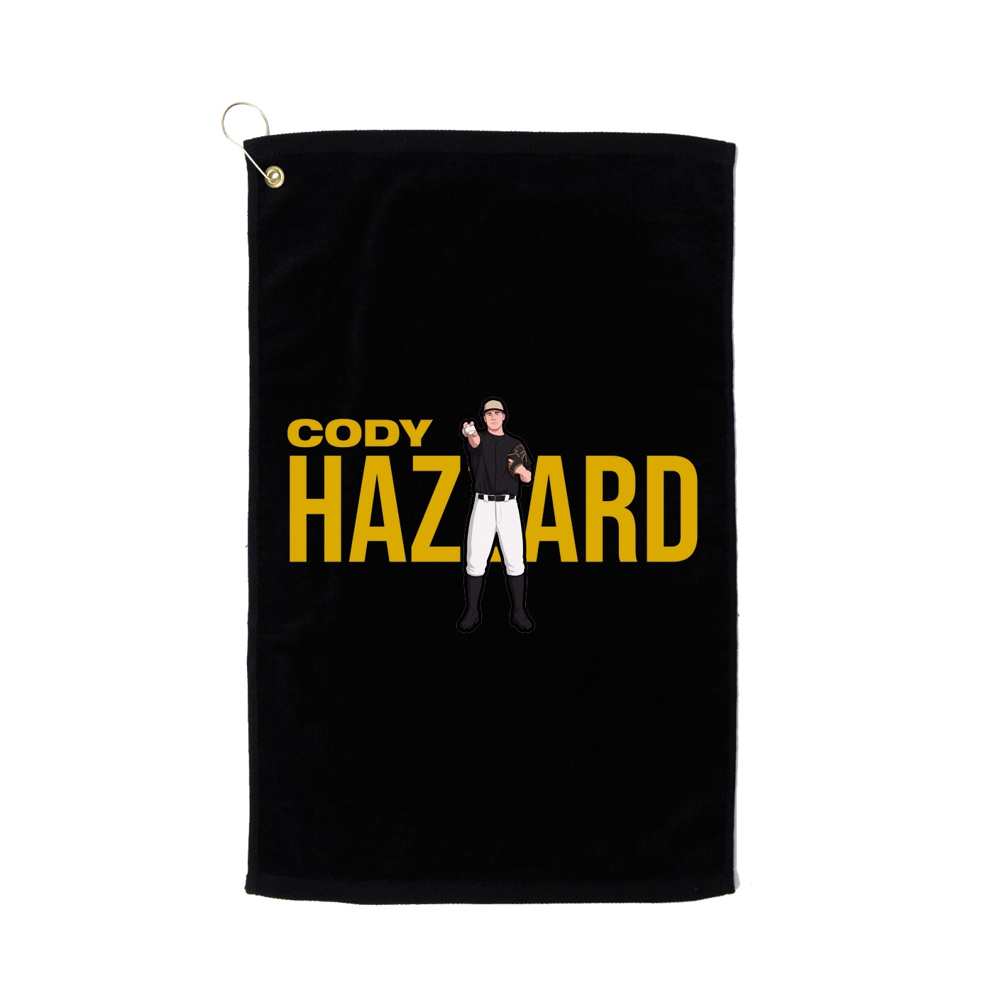 Golf Towel — Player Name in Black