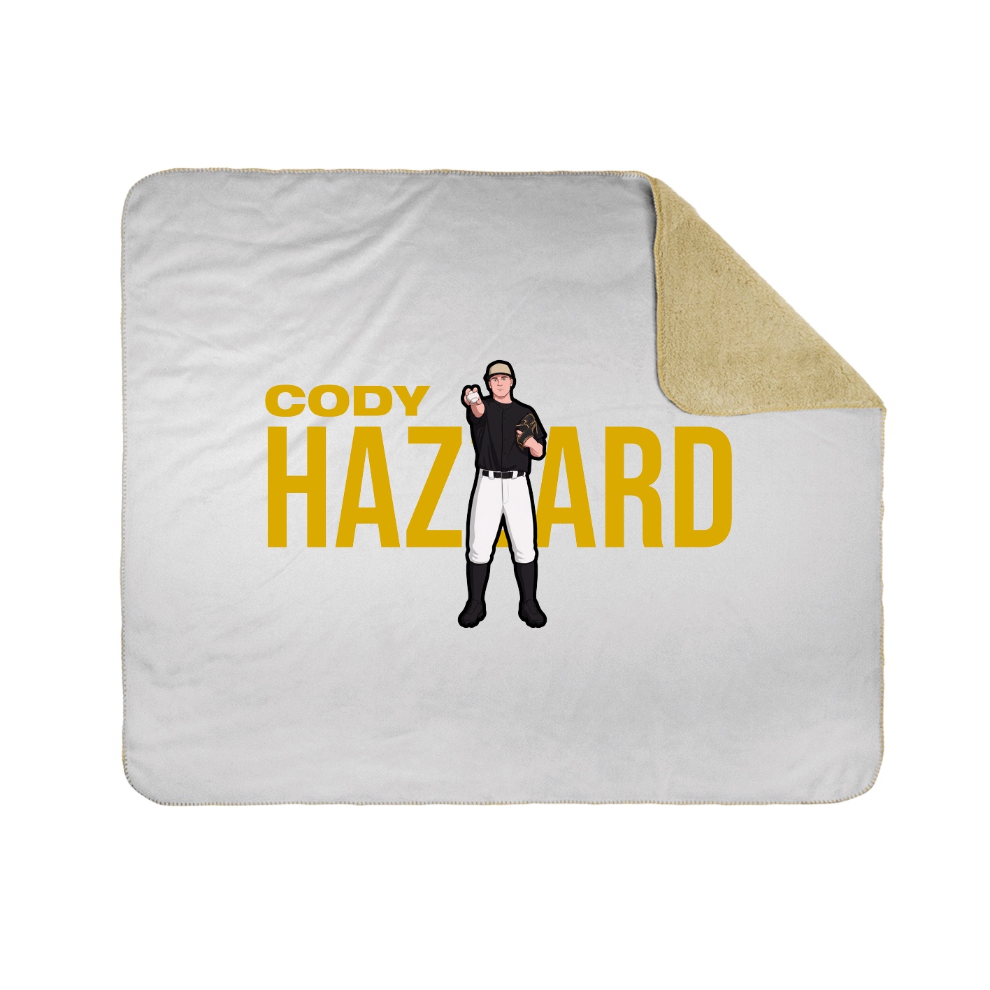 Throw Blanket — Player Name in White