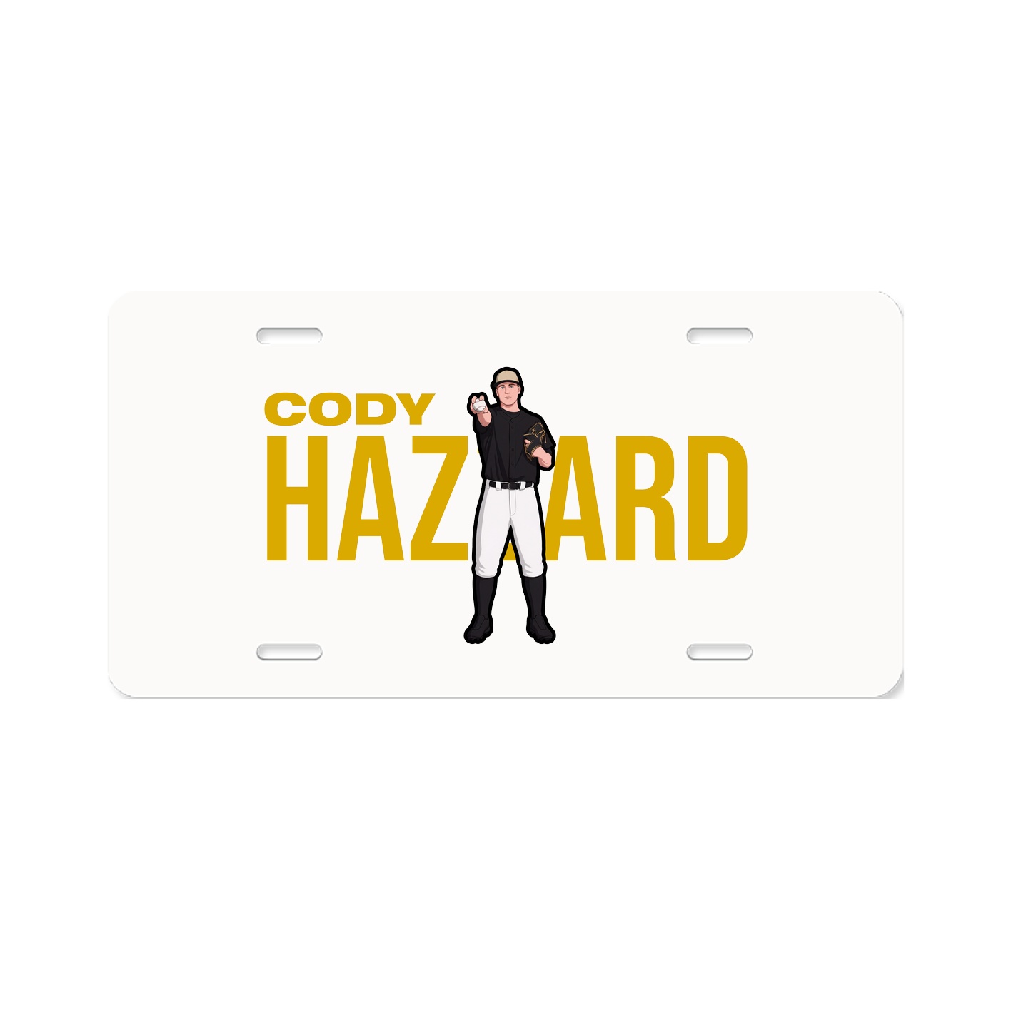License Plate — Player Name in Classic