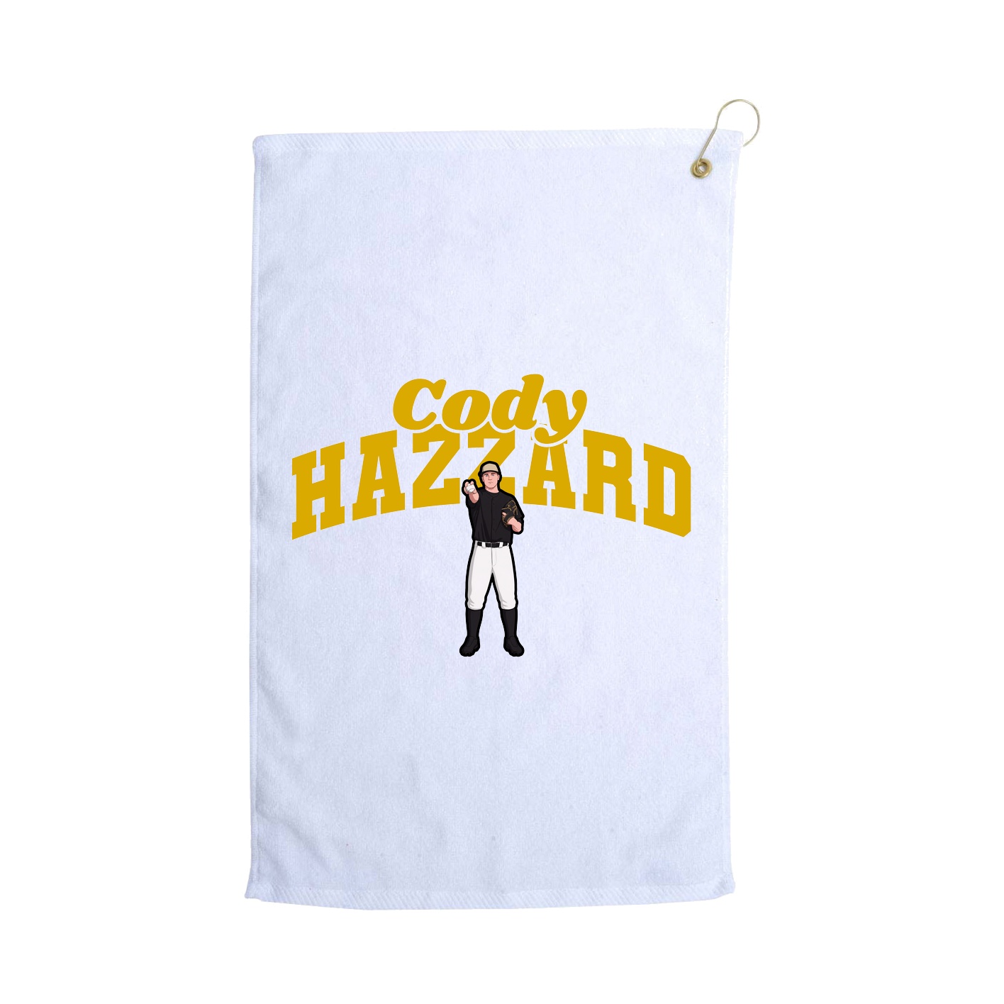 Golf Towel — Signature Arch in White