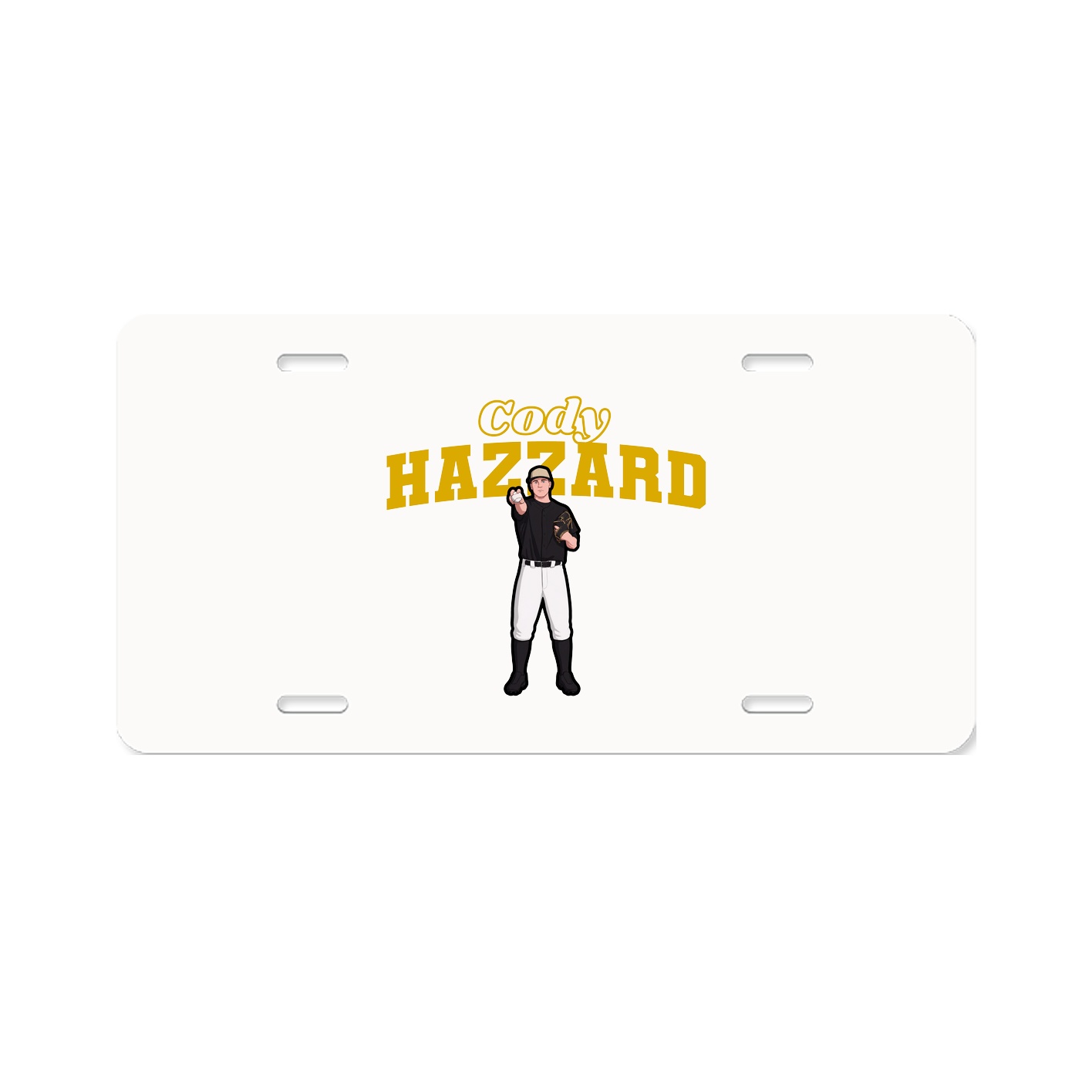 License Plate — Name Arch in Classic