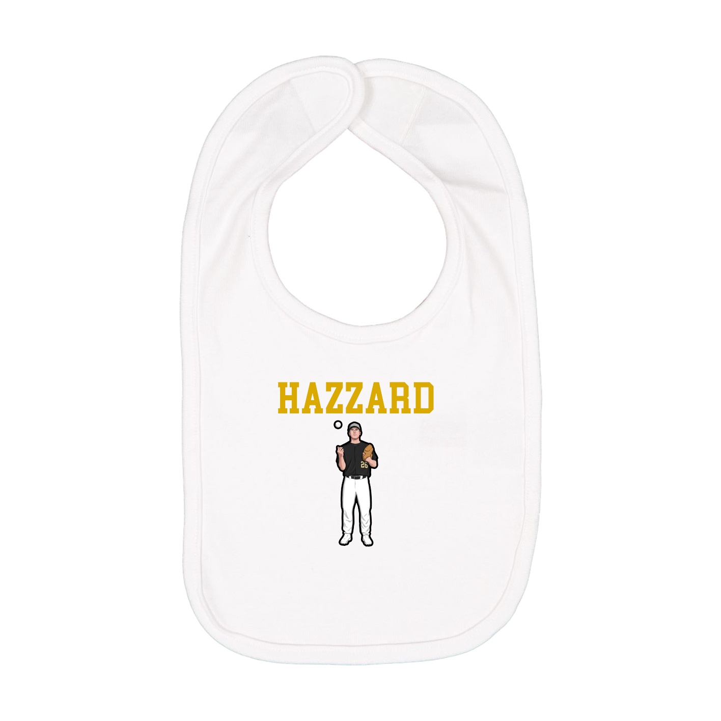 Infant Bib — Shirsey in White