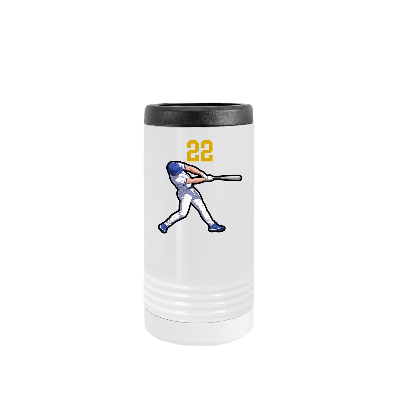 Slim Beverage Holder — Number Top in White