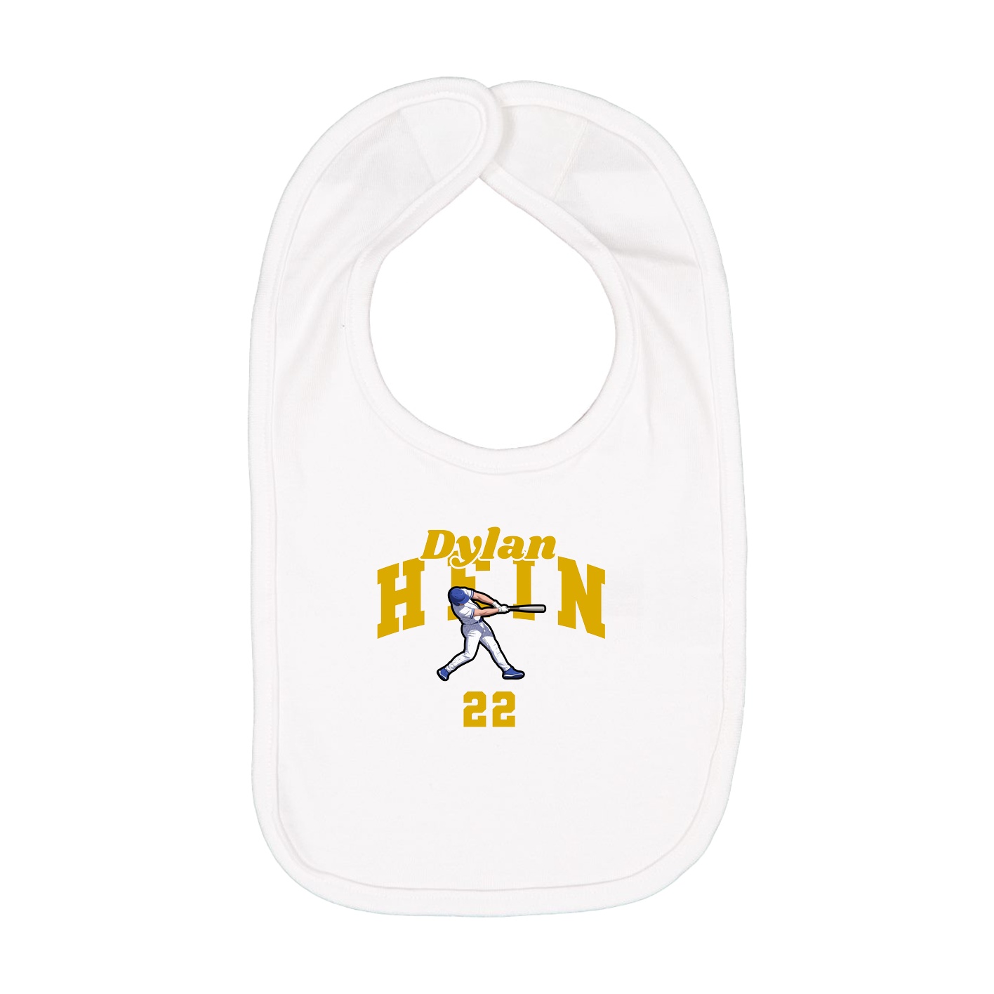 Infant Bib — Signature Arch in White