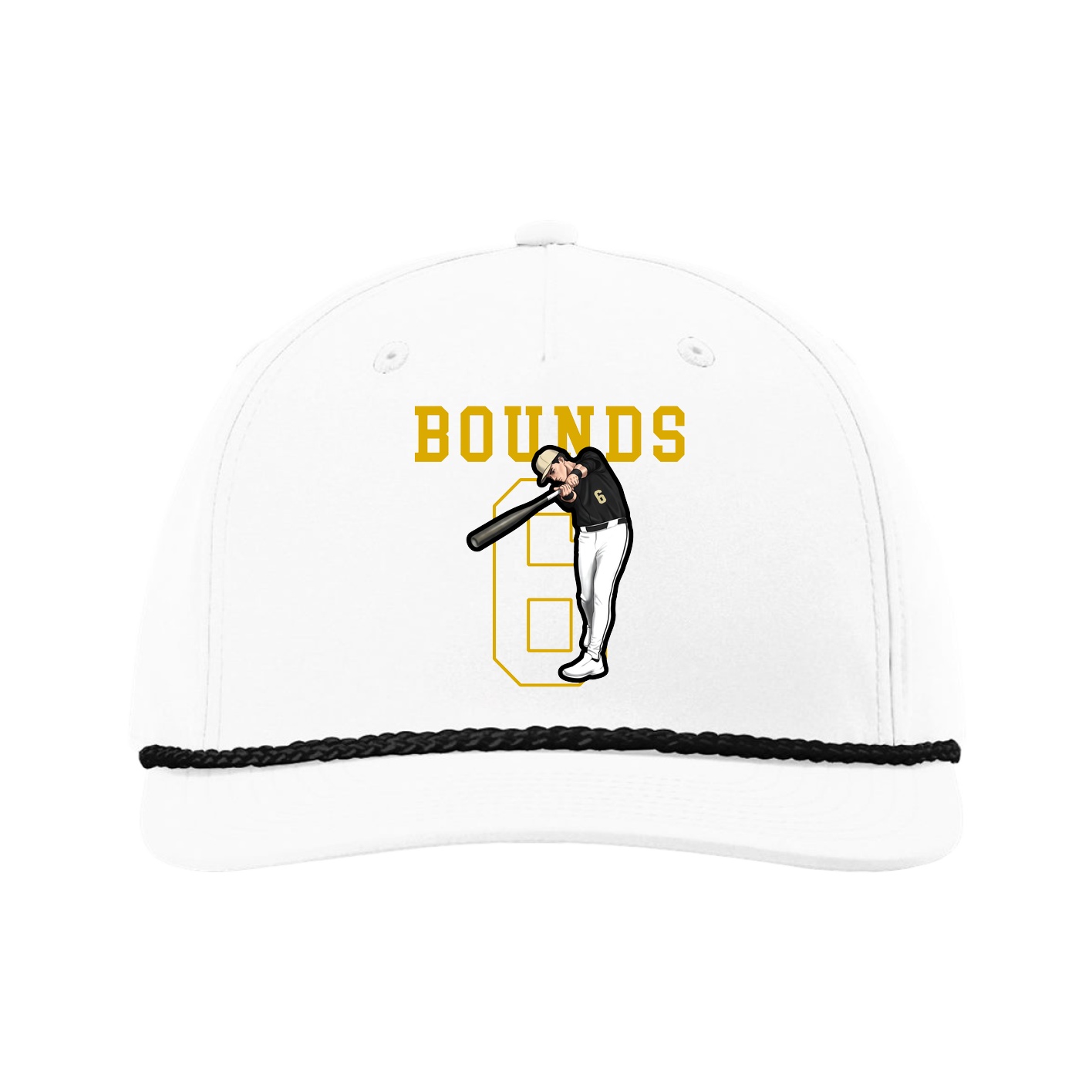 Five-Panel Classic Rope Cap — Shirsey in White