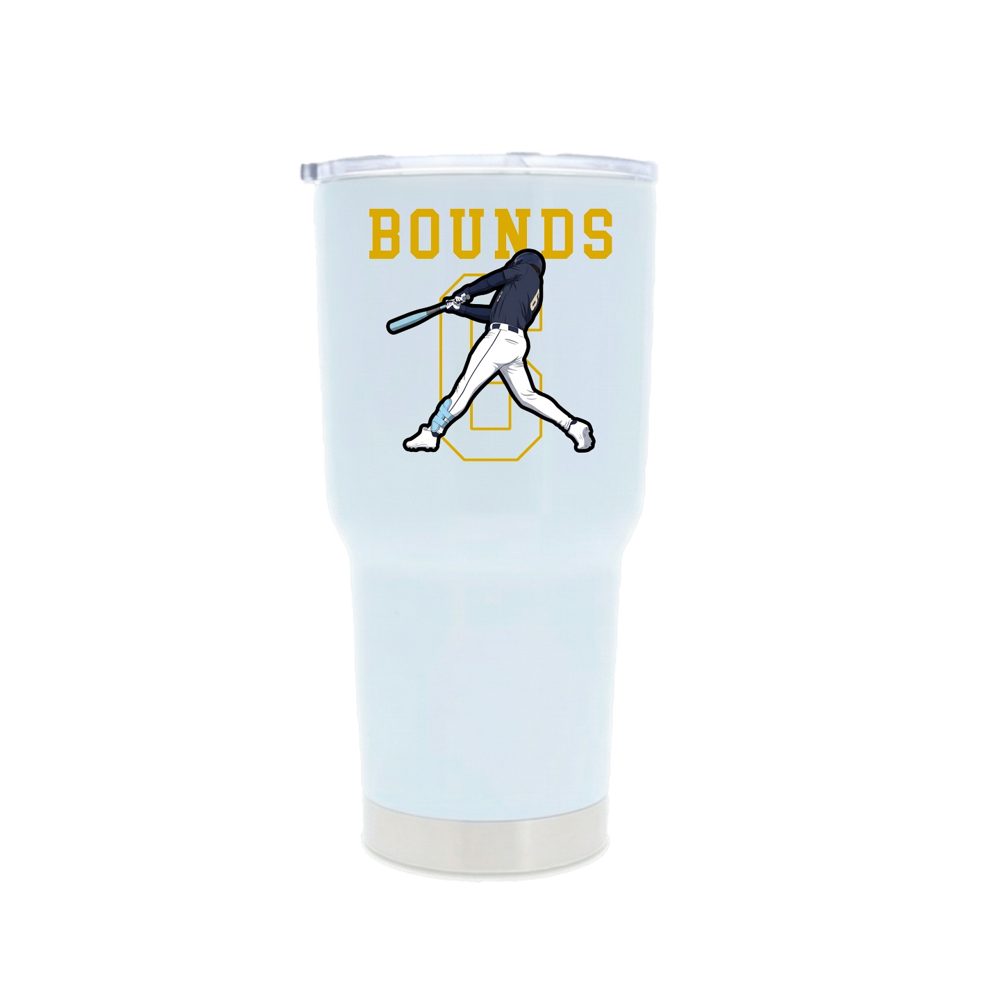 30oz Stainless Steel Tumbler — Shirsey in White