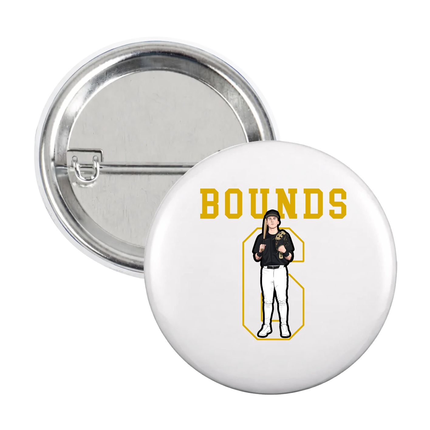 Game Day Button — Shirsey in White