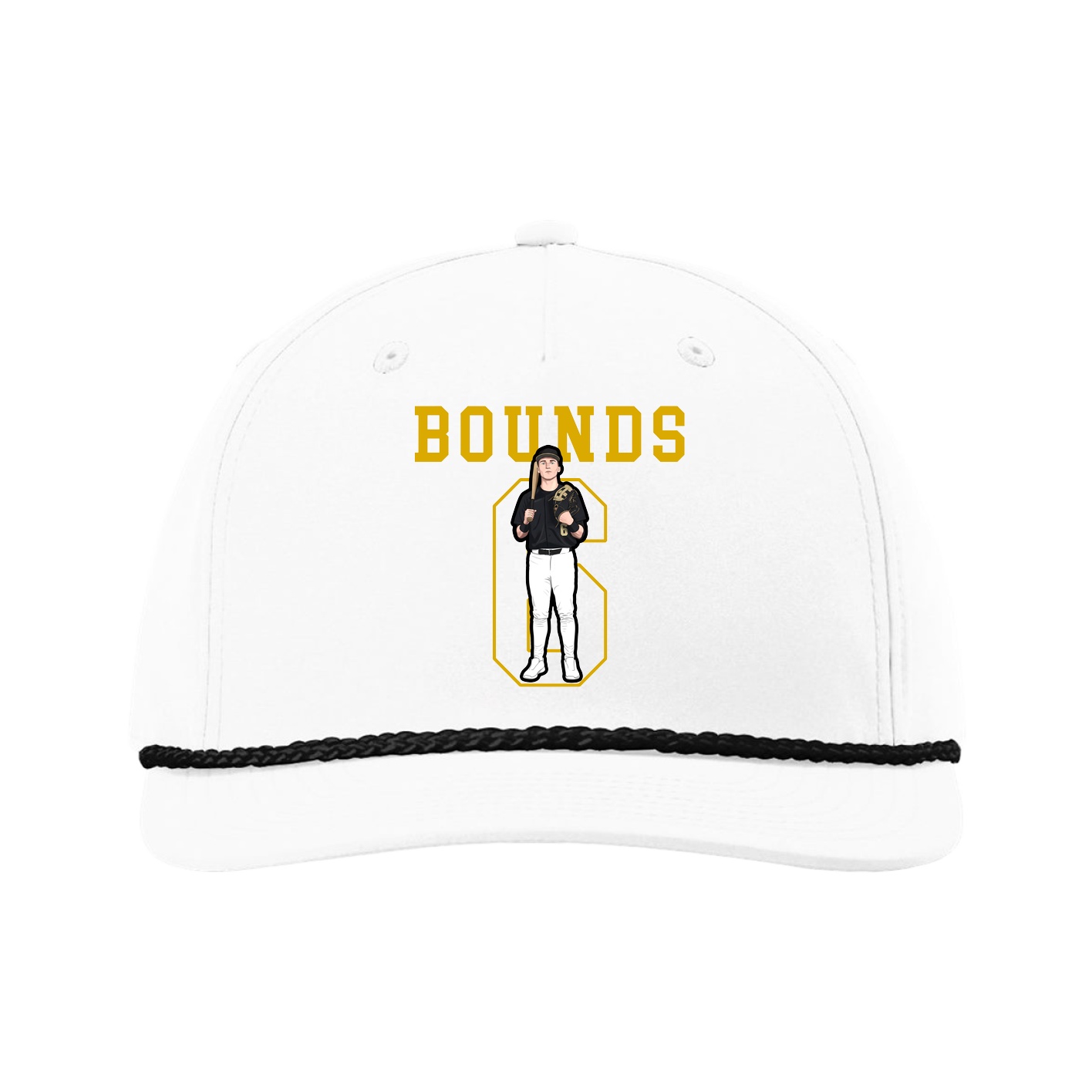 Five-Panel Classic Rope Cap — Shirsey in White