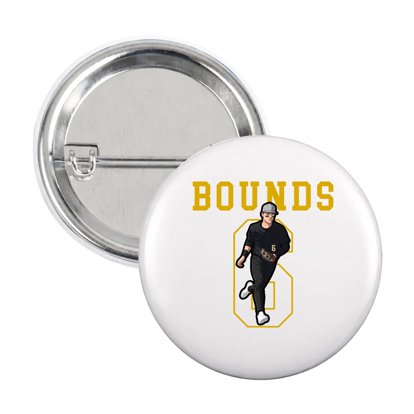 Game Day Button — Shirsey in White