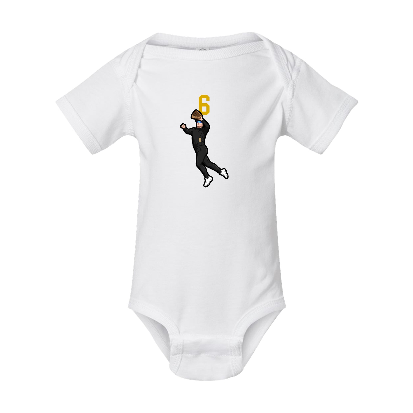 Baby Onesie — Number Top in White