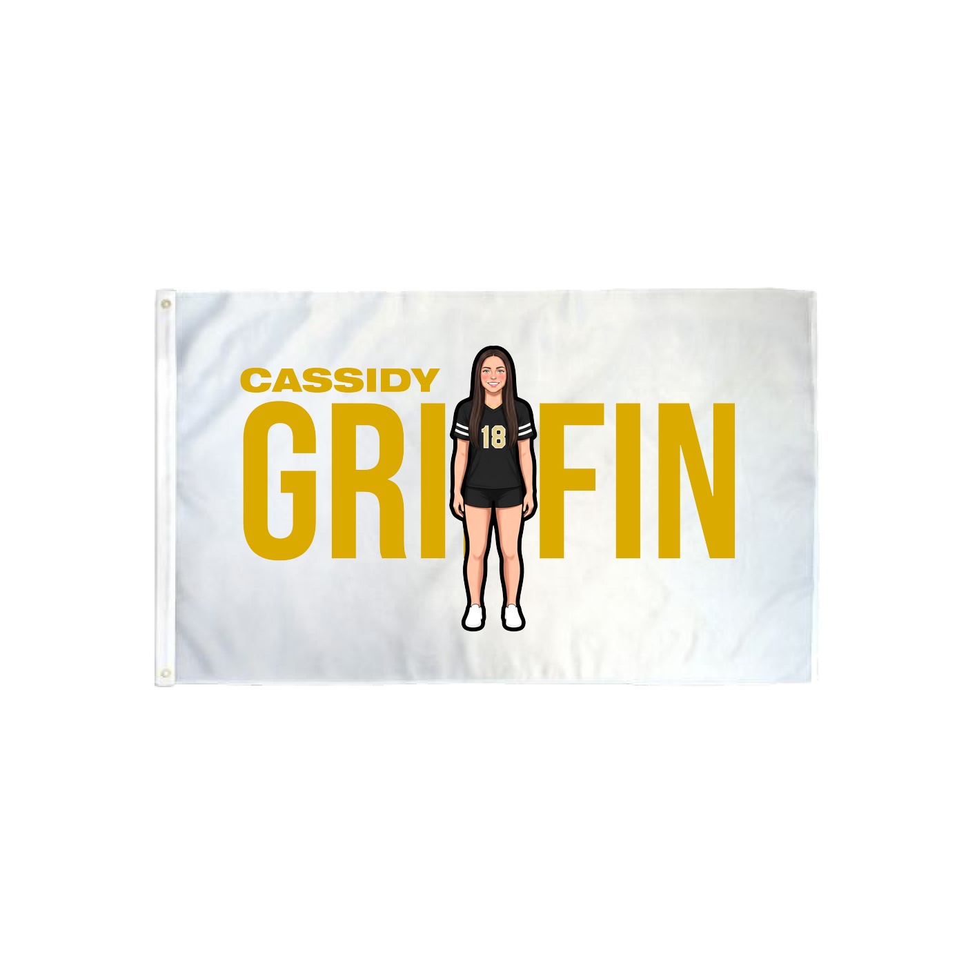 3x5 Flag — Player Name in Classic