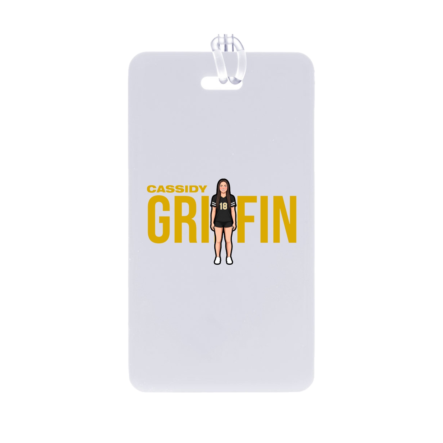 Bag Tag — Player Name in Classic