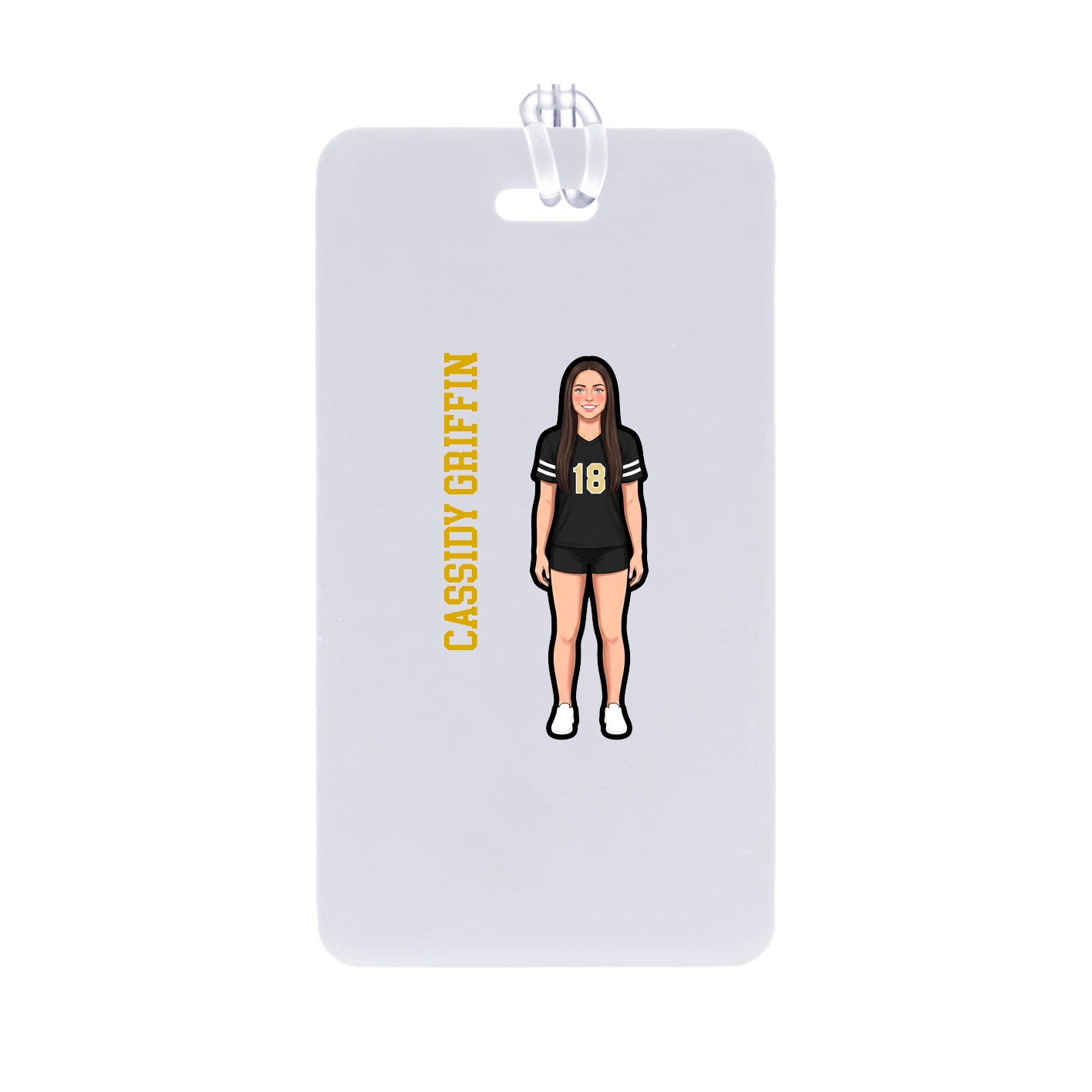 Bag Tag — Name Vertical in Classic