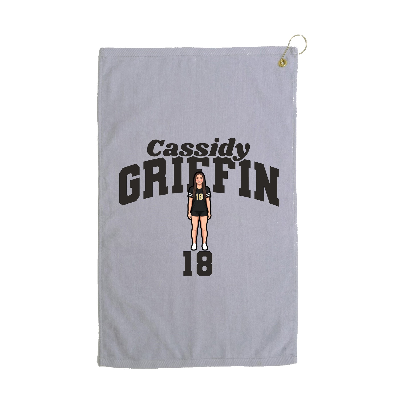 Golf Towel — Signature Arch in Grey
