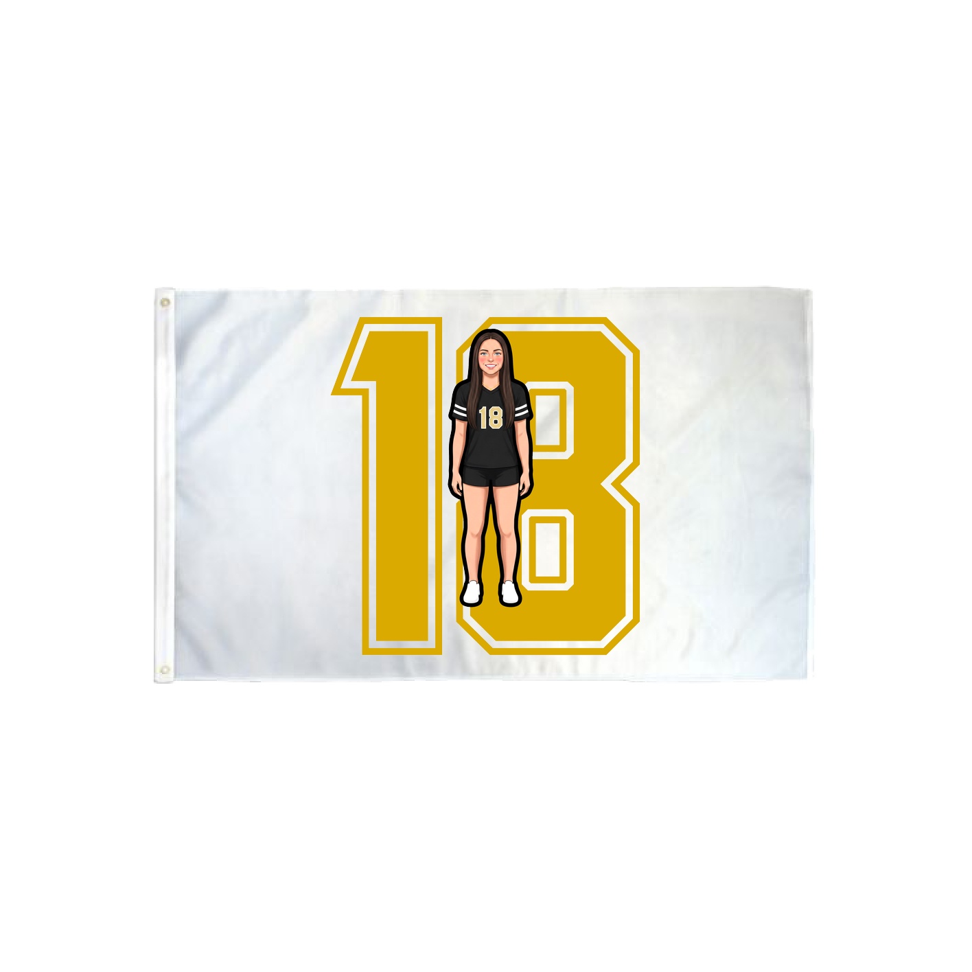 3x5 Flag — Number in Classic