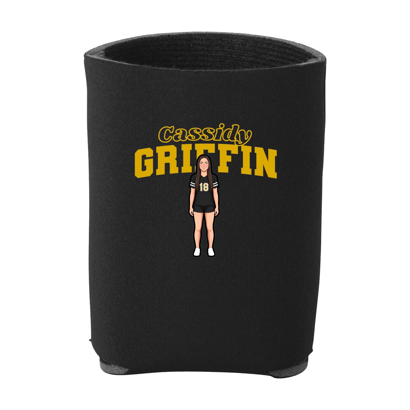 Can Holder — Name Arch in Black