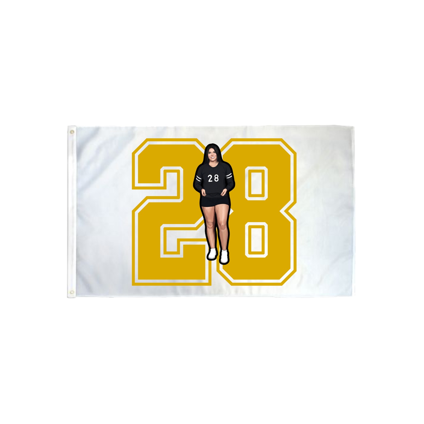 3x5 Flag — Number in Classic