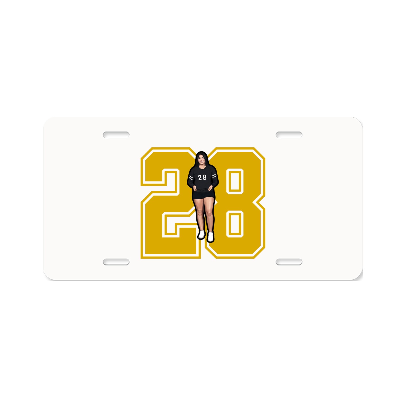 License Plate — Number in Classic