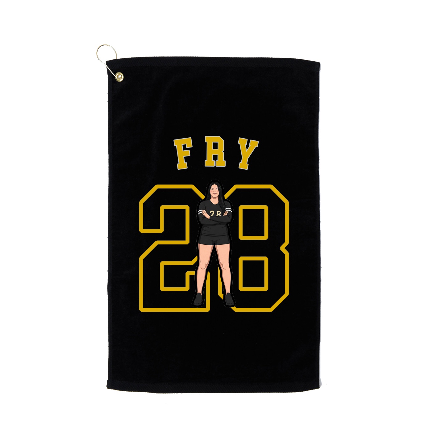 Golf Towel — Shirsey Arch in Black