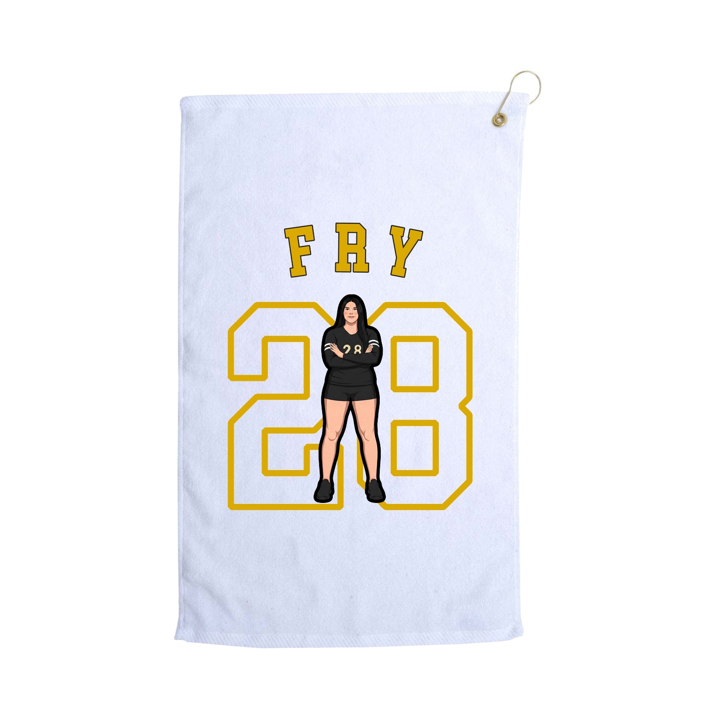 Golf Towel — Shirsey Arch in White