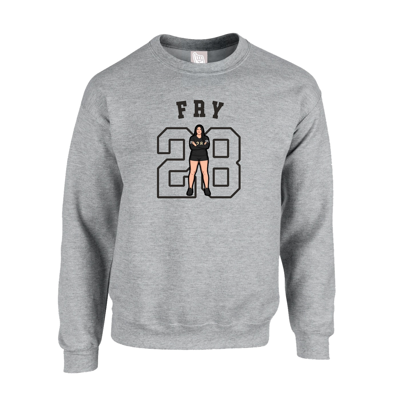 Fleece Crew — Shirsey Arch in Grey