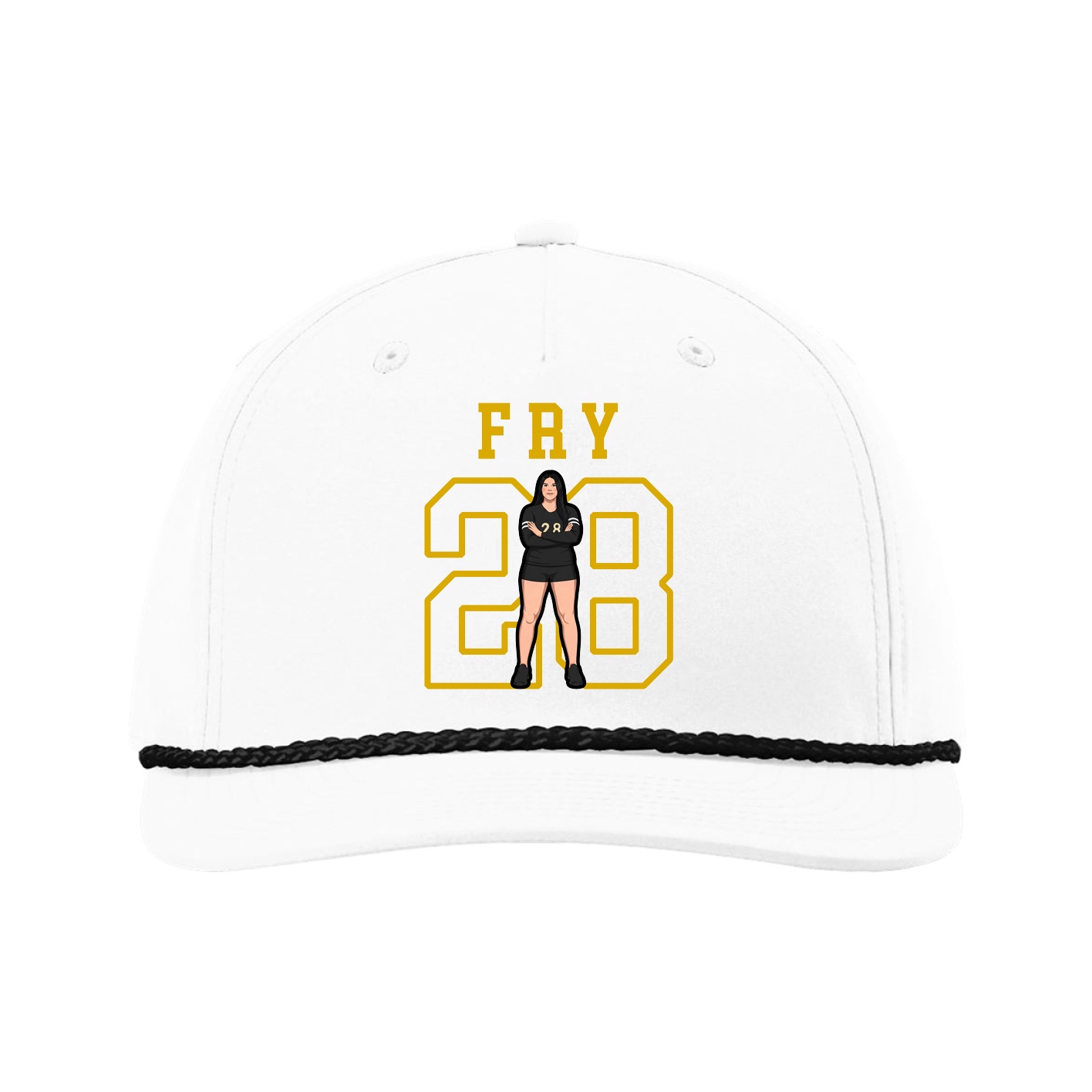 Five-Panel Classic Rope Cap — Shirsey in White